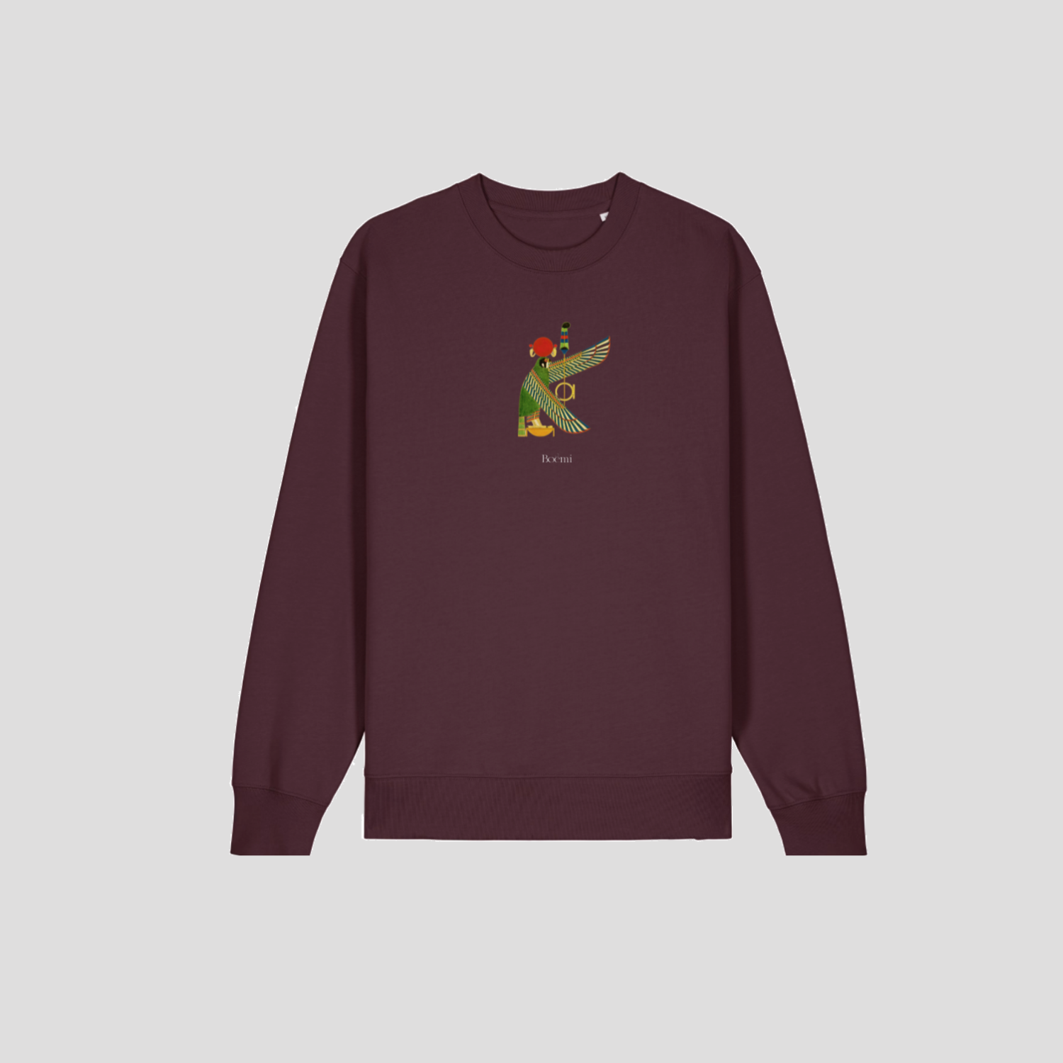Sweatshirt bordeaux boémi mixte