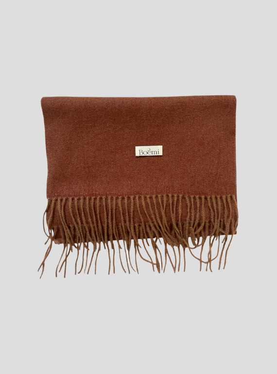 écharpe miel épicé logo boémi